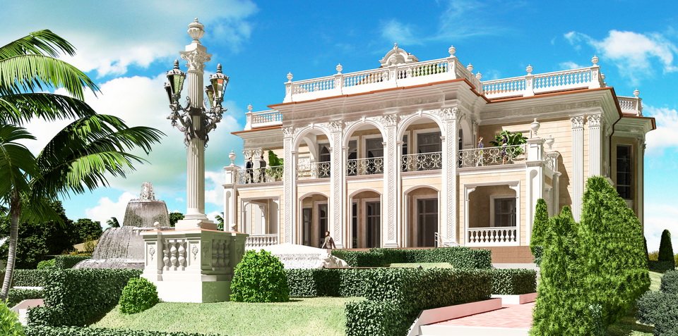 Villa Palladian in Palm Beach (Miami) Option 1